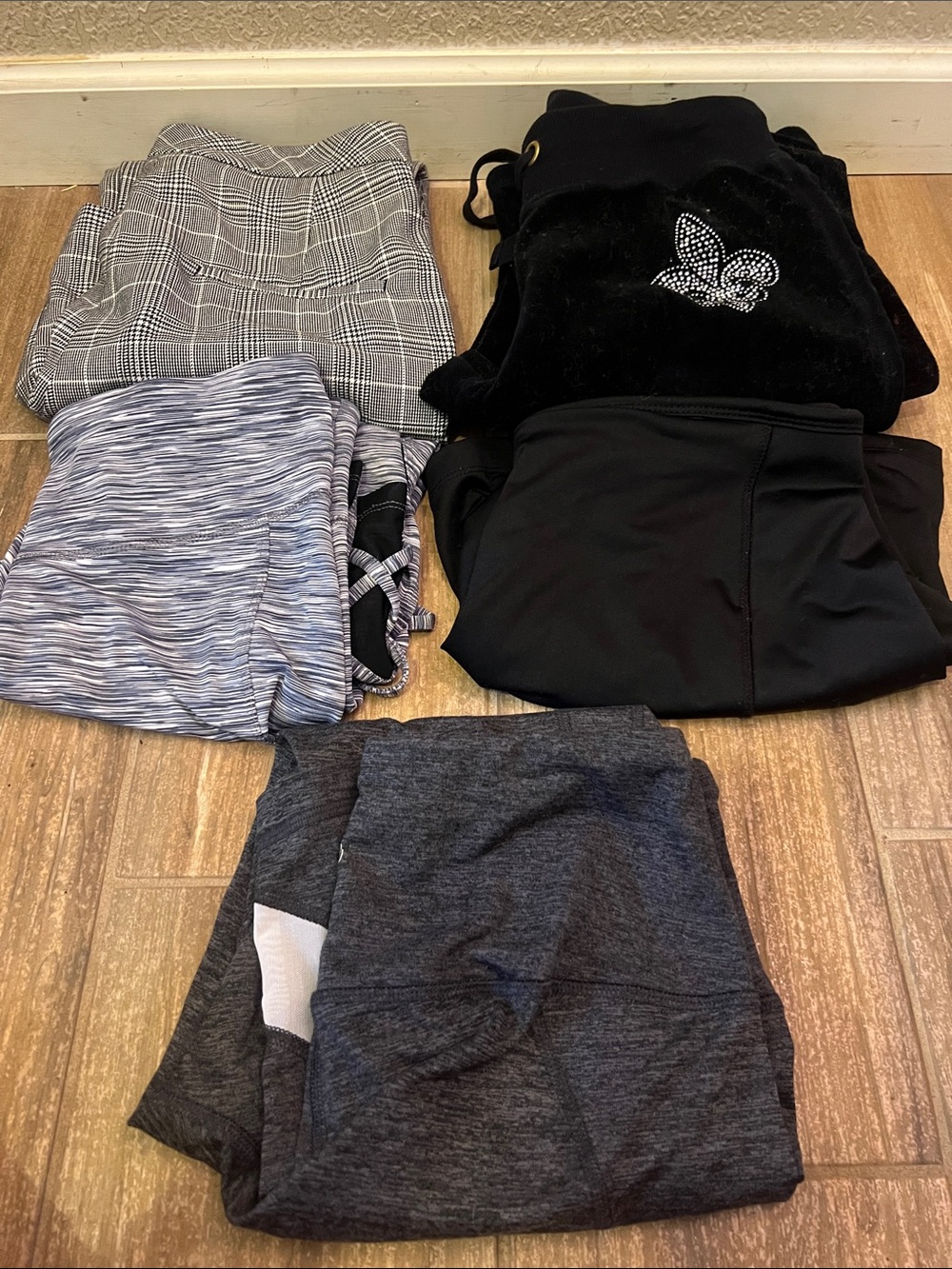 Women’s lot bottoms yoga pants slacks velour sweatpants skirt size small s z8